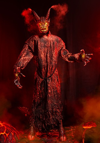 7.25FT Animated Magmoor the Lava Demon Halloween Decoration | Halloween Animatronics