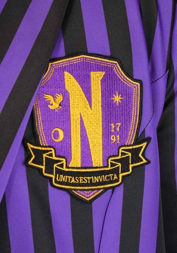 Men's Plus Size Nevermore Academy Wednesday Costume Blazer | TV Show Costumes