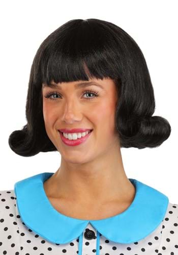 Black 50s Flip Wig