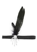 Womens Jeweled Black Flapper Headband Alt 1