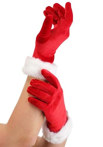 Womens Santa Gloves