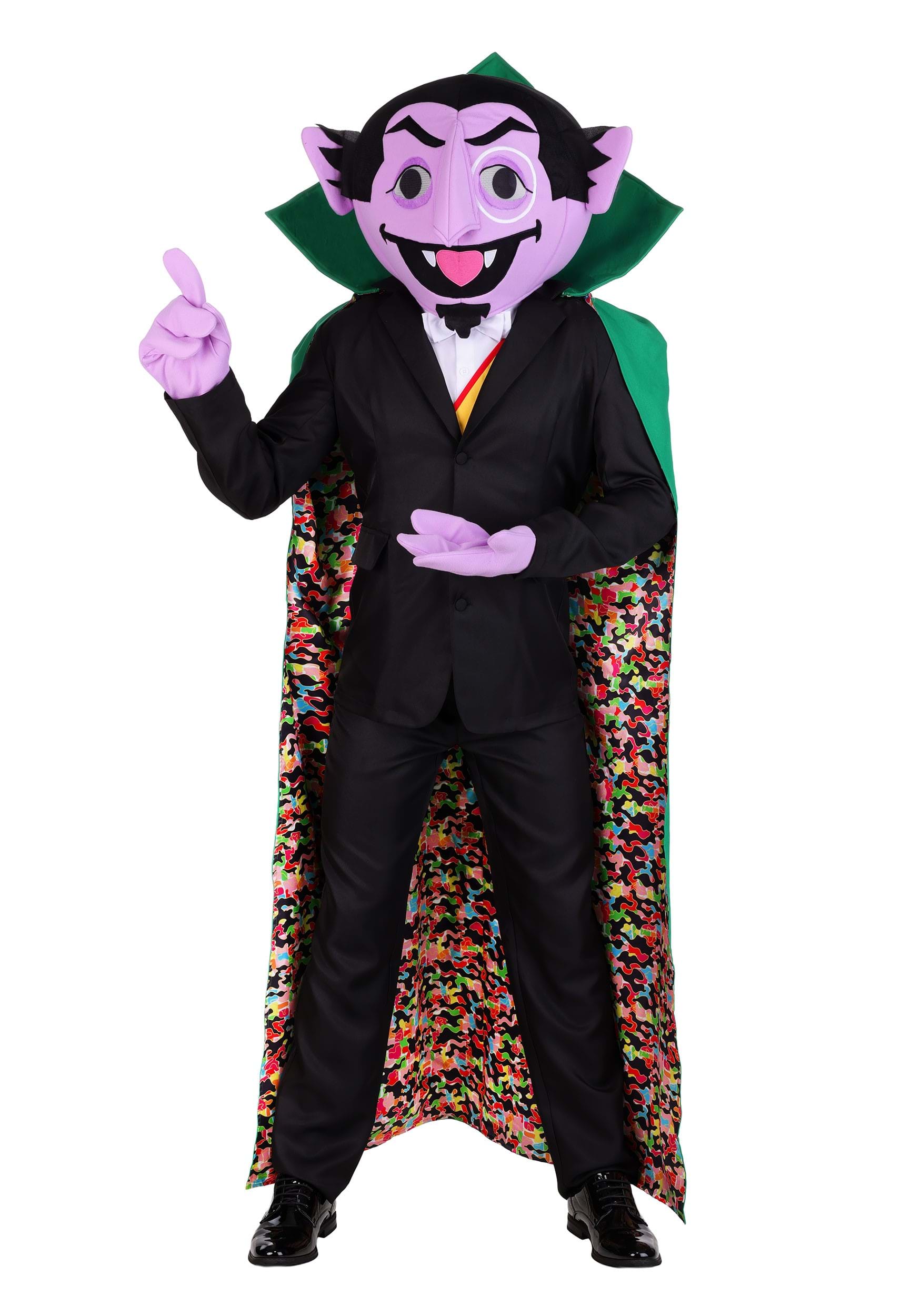Sesame Street Count von Count Mascot Men's Costume | Sesame Street Costumes
