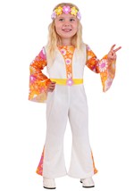 Toddler Bell Bottom Baby Hippie Costume Alt 7