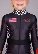 Girl's Fiery Race Car Driver Costume Alt 2