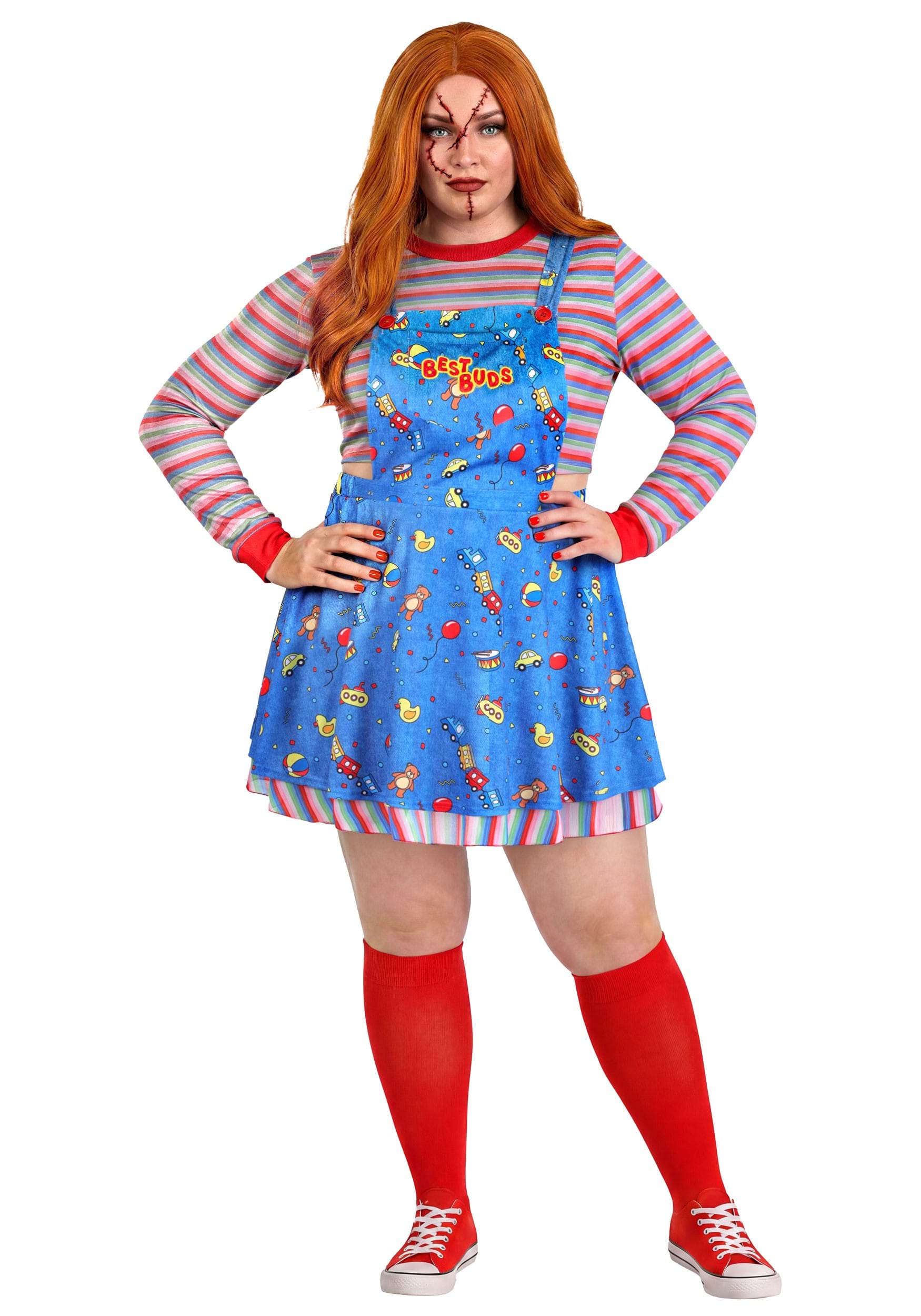Plus Size Brutal Best Buddy Doll Costume for Women | Chucky Costumes