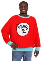 Adult Thing 1 2 Dr Seuss Christmas Sweater Alt 1