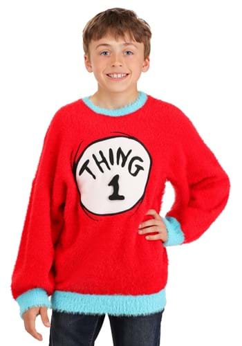 Kids Thing 1 2 Dr Seuss Christmas Sweater Alt 4