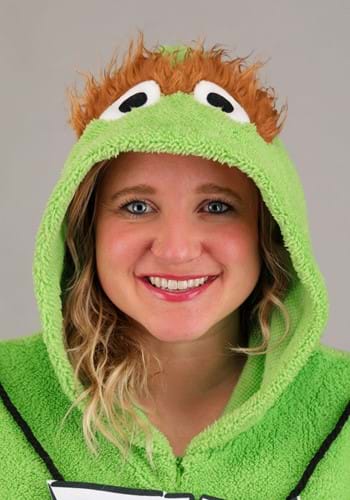 Adult Plus Size Oscar the Grouch Costume Onesie | Sesame Street Costumes