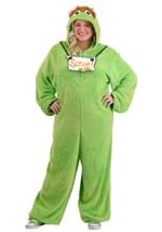 Plus Size Oscar the Grouch Costume Onesie Alt 4