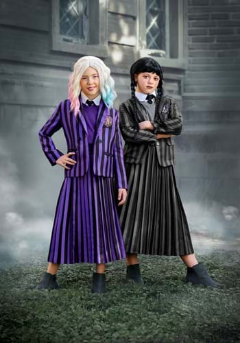 Deluxe Nevermore Academy Wednesday Girl's Costume | TV Show Costumes