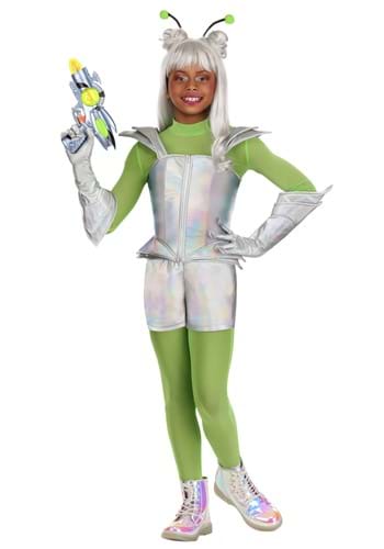 Girls Galactic Alien Kiddo Costume