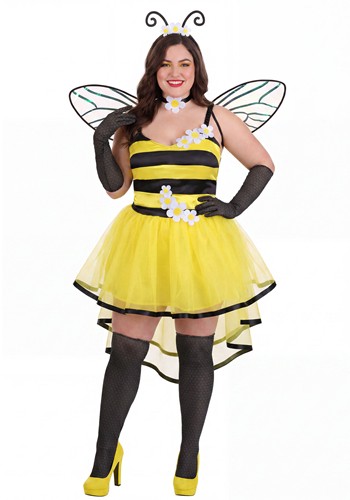 Plus Size Queen Bee Costume Dress for Women