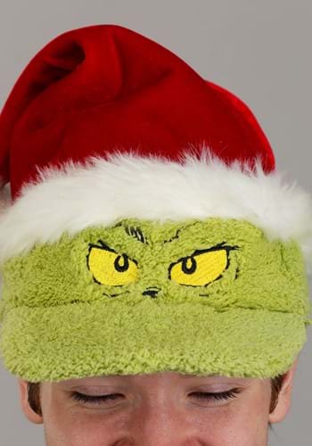 Dr. Seuss Grinch Santa Adult Fuzzy Cap | Dr. Seuss Accessories