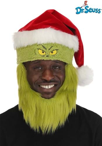 Adult Dr Seuss Grinch Santa Costume Hat