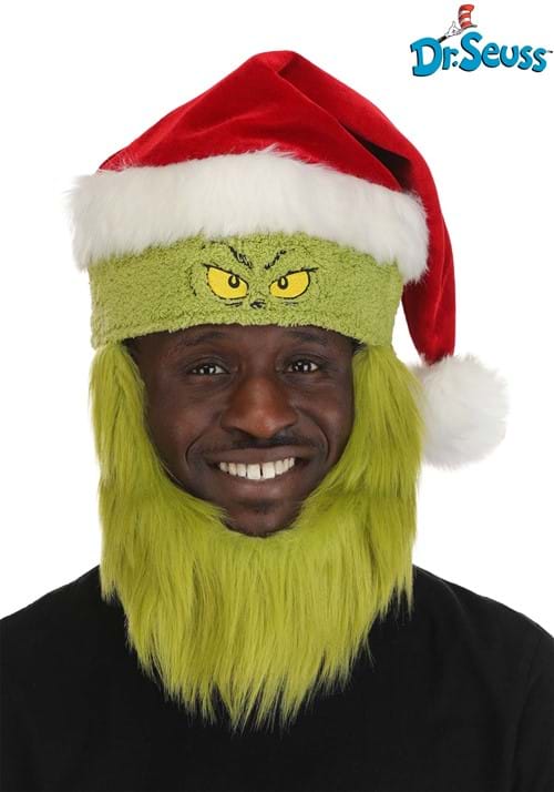 Adult Dr Seuss Grinch Santa Costume Hat
