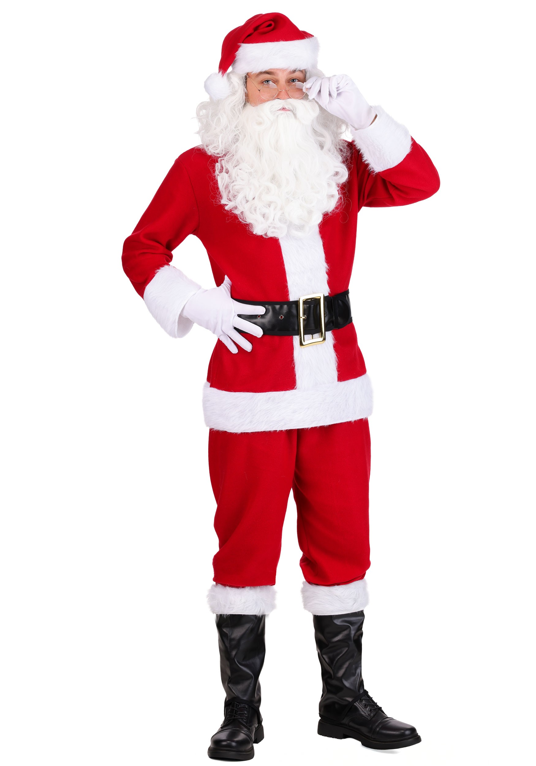 Flannel Santa Claus Men's Costume | Christmas Costumes