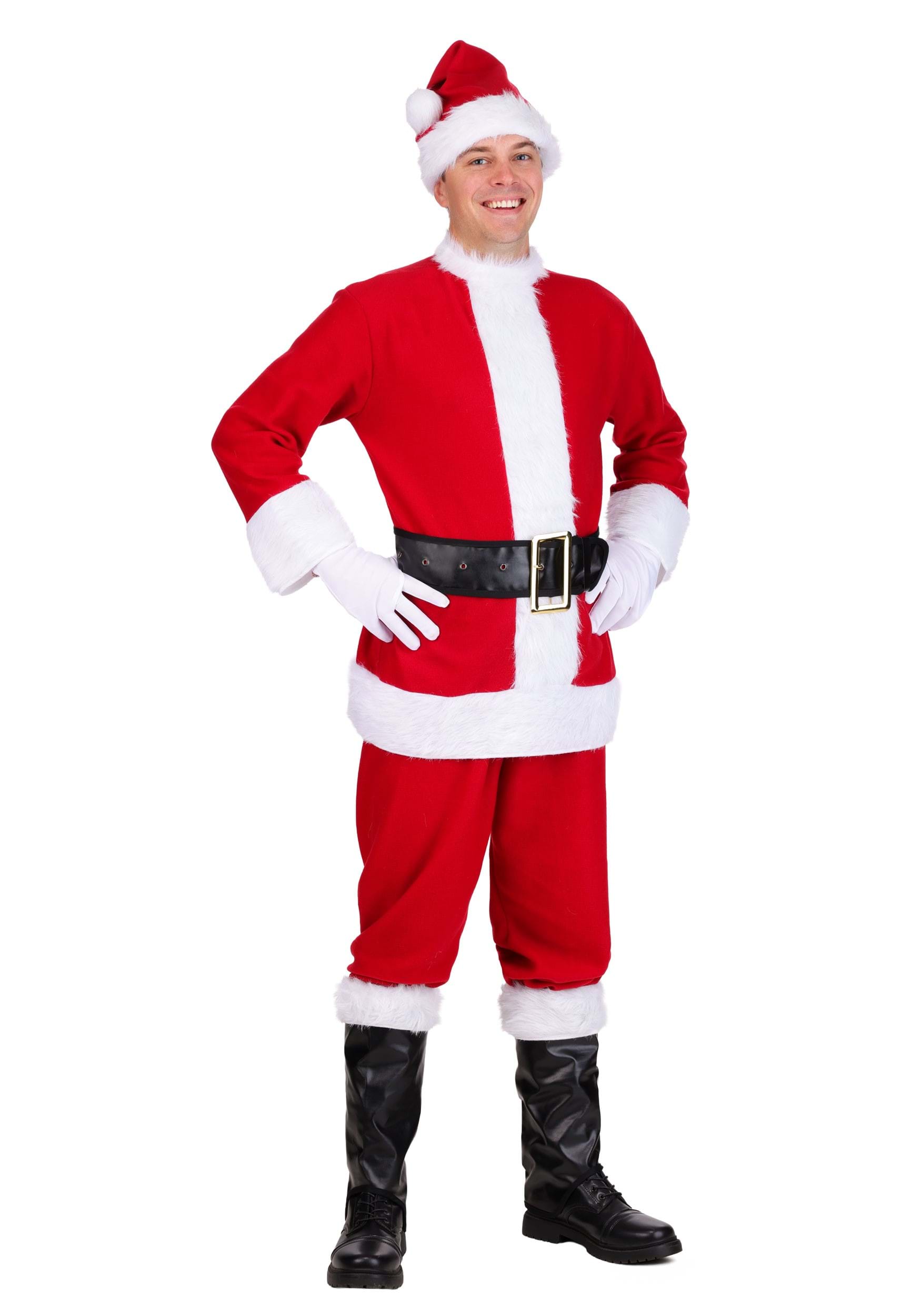 Flannel Santa Claus Men's Costume | Christmas Costumes
