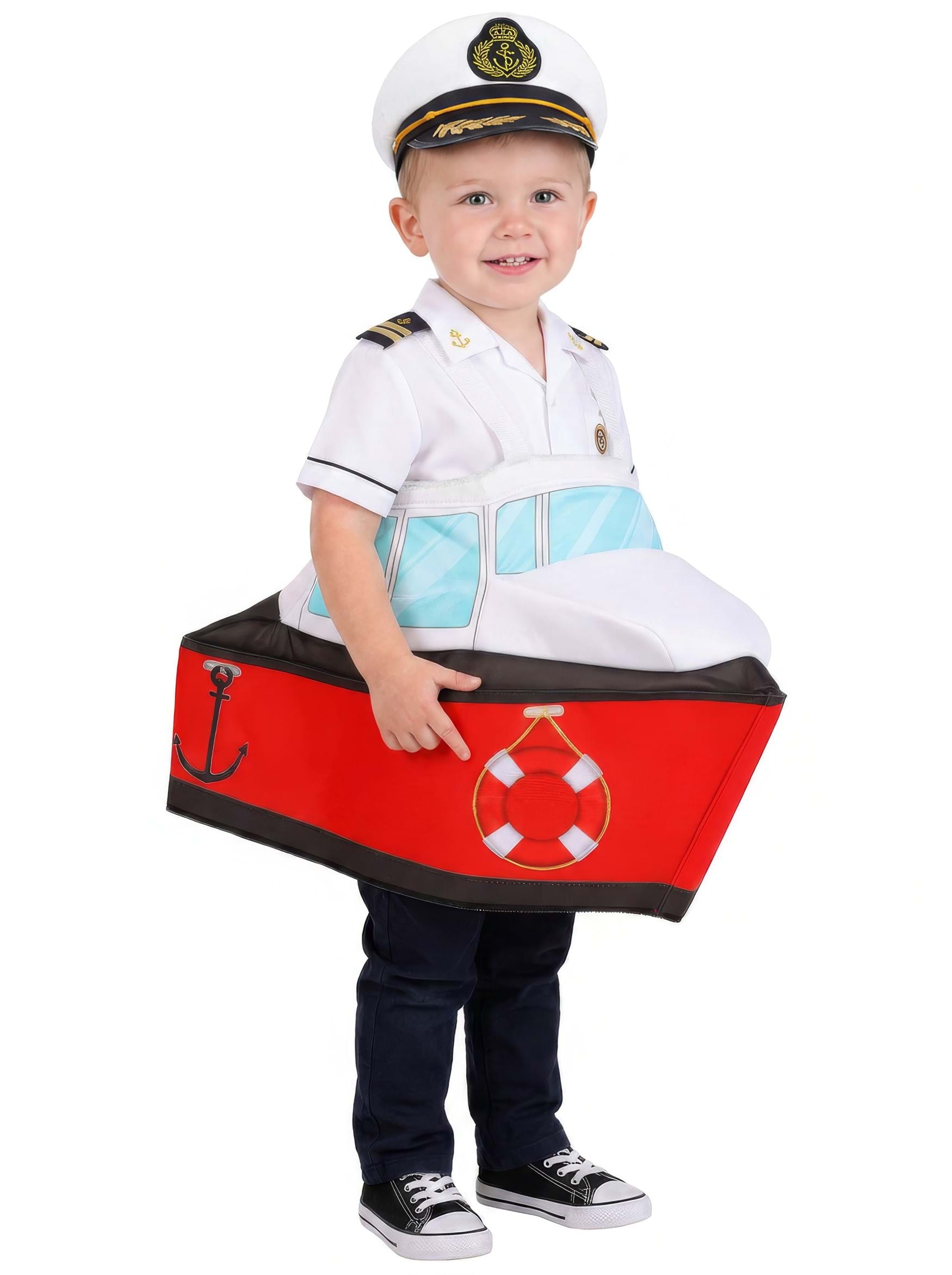 Ride in Boat Captain Toddler Costume | Uniform Costumes