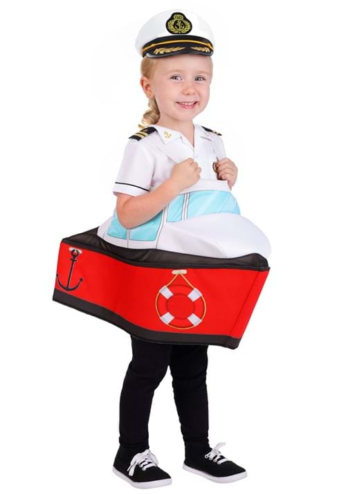 Toddler Ride in Boat Captain Costume