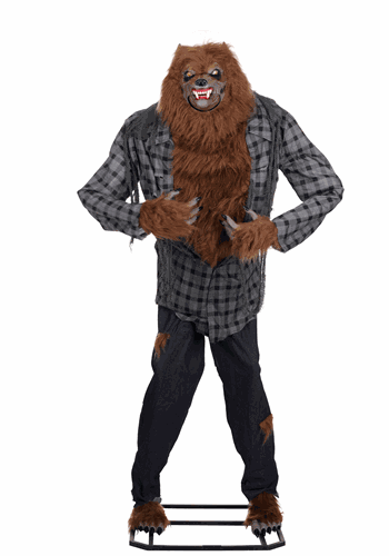 7FT Howling Werewolf Halloween Animatronic Decoration | Animatronics
