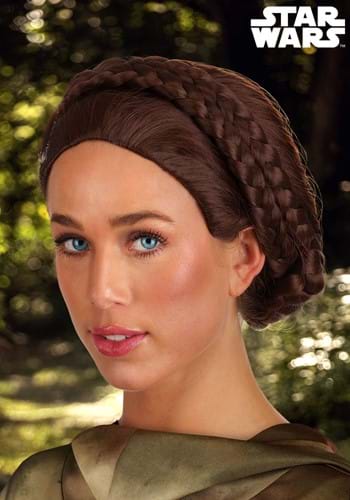 Womens Deluxe Star Wars Endor Battle Leia Costume Wig