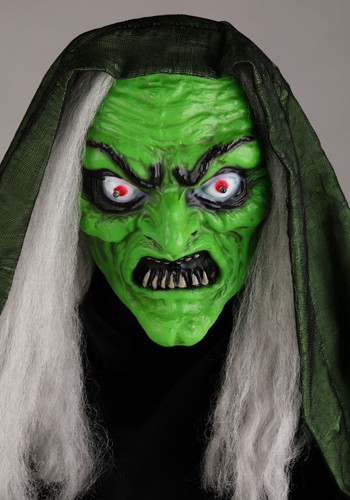 5FT Animatronic Curse-Casting Witch Decoration - Scream Saver | Halloween Animatronics