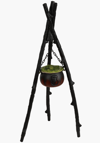 Boiling Up Trouble Witch Cauldron Decoration