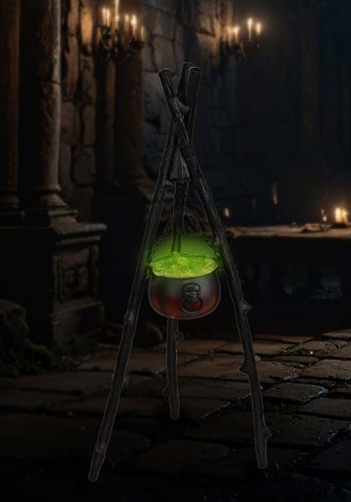Boiling Up Trouble Witch Cauldron Decoration new