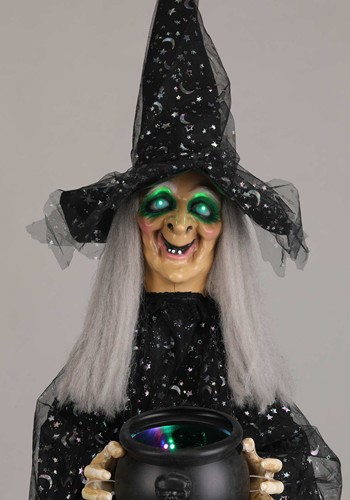 6.3FT Paisley the Potion-Maker Witch Animated Decoration - Scream Saver | Halloween Animatronics