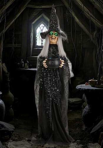 Paisley the Potion Maker Animated Witch Decoration Main