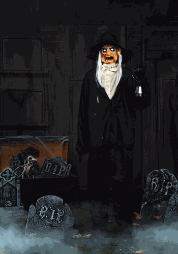 Ghastly Gravedigger Animatronic Decoration