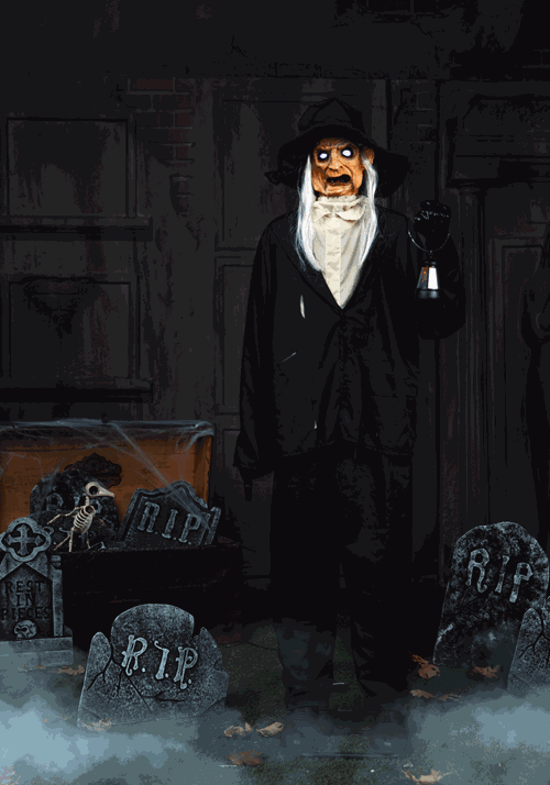 Ghastly Gravedigger Animatronic Decoration