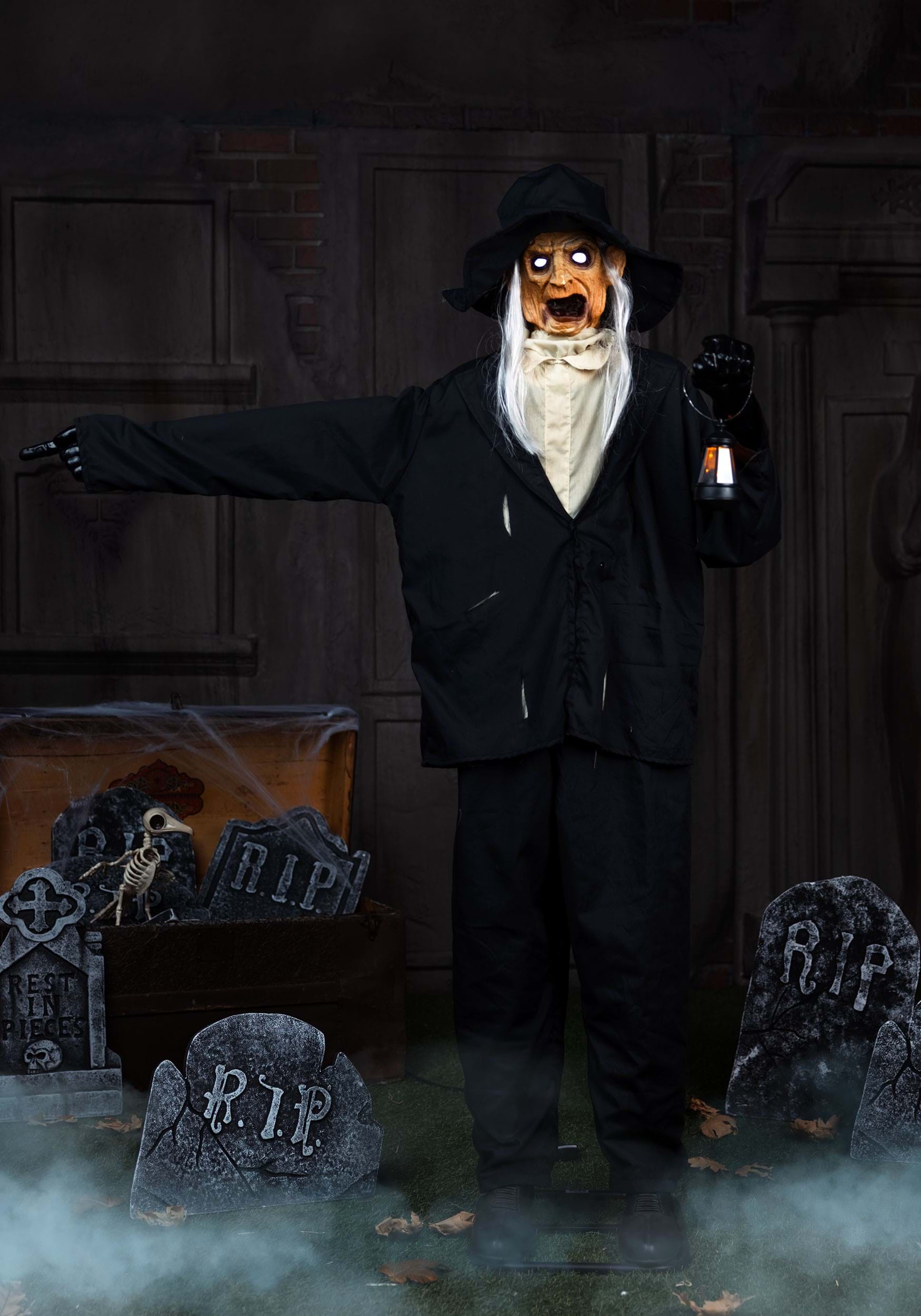 6FT Animatronic Ghastly Gravedigger Decoration - Tekky | Halloween Animatronics