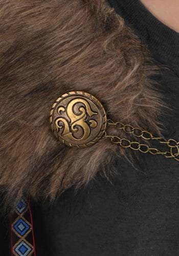 Black Faux Fur Collar Viking Kid's Costume Cape | Viking Accessories