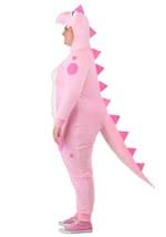 Plus Size Womens Pink Dinosaur Onesie Costume Alt 2