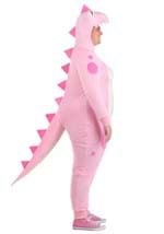 Plus Size Womens Pink Dinosaur Onesie Costume Alt 3