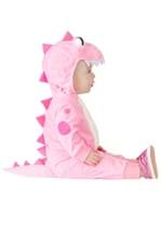 Infant Women's Pink Dinosaur Onesie Costume Alt 3