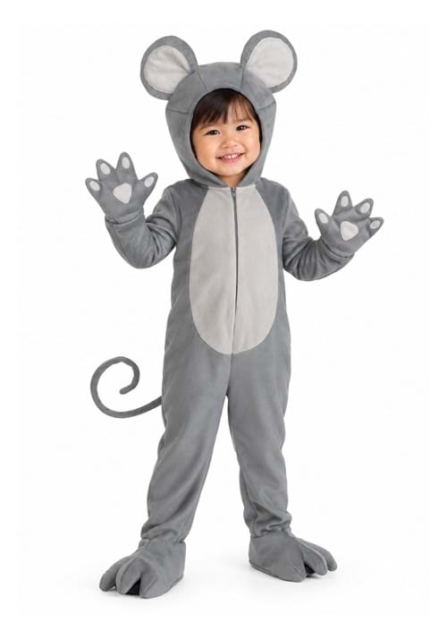 Toddler Grey Baby Mouse Costume upd