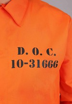 Plus Size Orange Prisoner Costume for Adults Alt 4