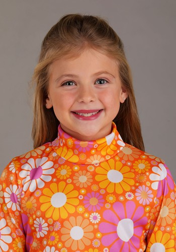 Far Out Flower Girl's Dress Costume | Kid's Disco Costumes