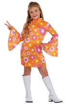 Girls Far Out Flower Dress Costume Alt 1