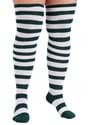 Plus Size White/Green Munchkin Socks