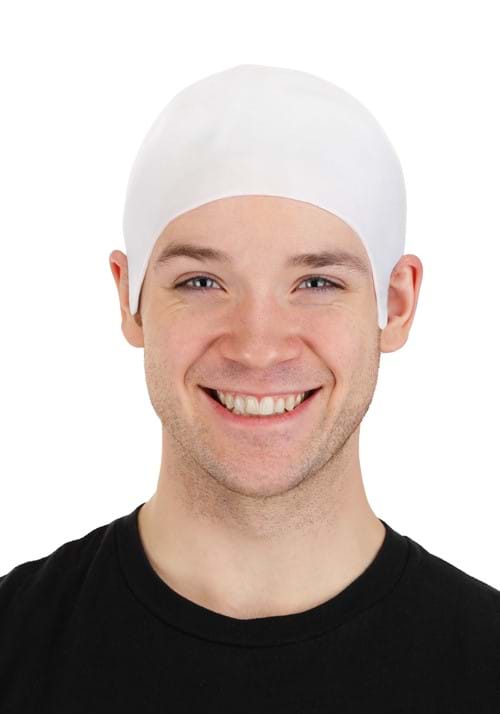 Adult White Bald Cap