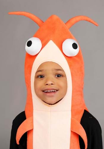 Toddler Shrimp Costume for Kids | Pink Sea Creature Tunic with Antennae and Tail for Halloween or Play Pretend