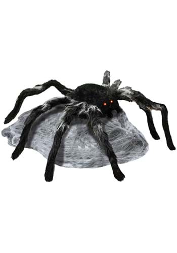 36-Inch Animatronic Jumping Black Spider Decoration | Spider Decorations