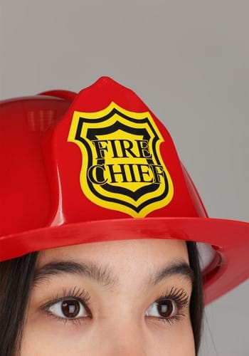 Red Firefighter Costume Helmet for Adults | Firefighter Accessories