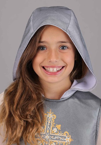 Shining Silver Joan of Arc Girl's Costume | Historical Costumes