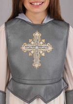 Girl's Shining Silver Joan of Arc Costume Alt 3