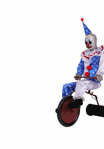 3FT Animatronic Tricycle Doll Decoration | Halloween Animatronics