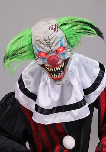 2.9FT Crouching Red Clown Animatronic Decoration | Halloween Animatronics